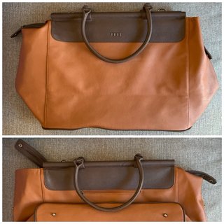 Bolsa de viaje Misako grande marrón bicolor