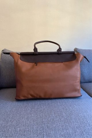 Bolsa de viaje Misako grande marrón bicolor