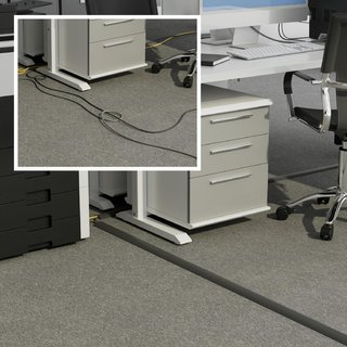 D-Line canaleta flexible protector cables suelo