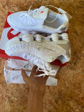 Nike Shox TL Plata y Blanco