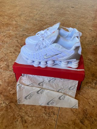 Nike Shox TL Plata y Blanco