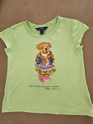 Maglietta Polo Bear Ralph Lauren bambina 7 anni