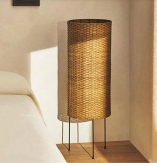 Lámpara de pie Zara Home mimbre nuevo