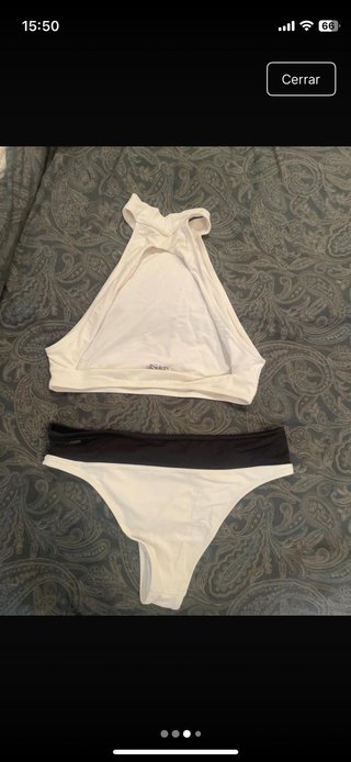 Bikini All Sisters Blanco y Negro Talla L