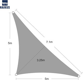 HAIKUS Toldo Vela Sombra Triangular Exterior
