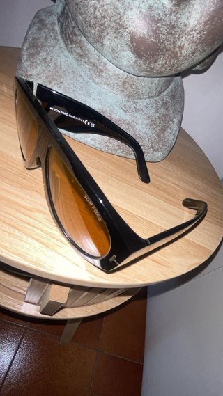 Occhiali da sole Tom Ford neri lenti gialle