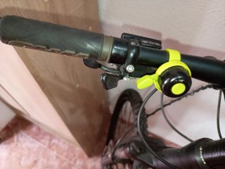 Bicicleta de montaña con rodillo