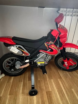 Moto Infantil Motocross Roja y Negra