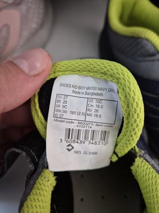 Scarpe bimbo blu e gialle