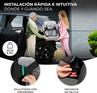 Kinderkraft silla coche regulable segura niños