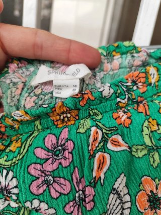 Vestido largo Springfield estampado floral