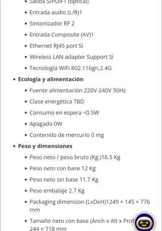 TV Hisense 50" H50A6140 REPARAR o piezas
