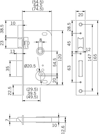 Tesa Assa Abloy cerradura embutir 2000