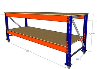 Mesa Metálica para Estanterías Industriales