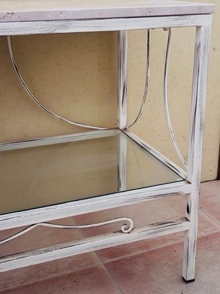 Consola Mármol y Forja Provenzal