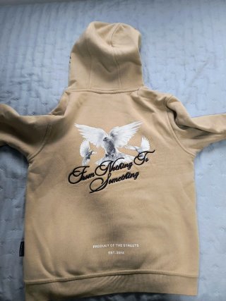 Sudadera Hoodrich Dove Beige Talla M