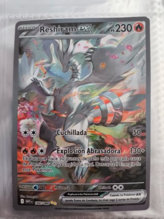 Carta Pokémon Reshiram EX WHT 166/086