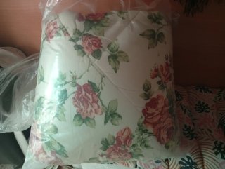Colcha edredón floral poliéster