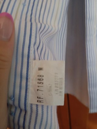 Camisa J.L Arenas Rayas Azul y Blanca