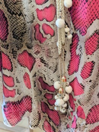 Blusa animal print fucsia talla L