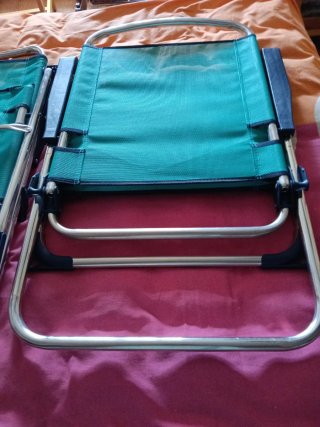 2 Sillas de Playa Plegables Verdes