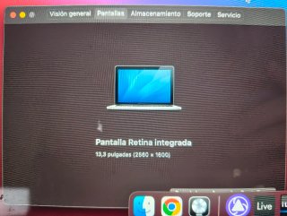 MacBook Pro 2013 16GB i7 2.8GHz Plata