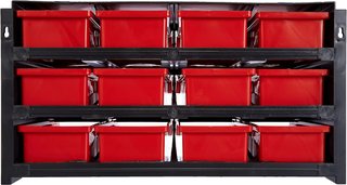 Scaffale classificatore impilabile con 12 cassetti Tayg