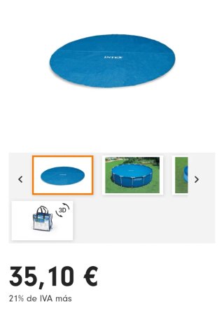 INTEX Protector piscina 305cm