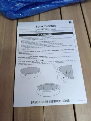 INTEX Protector piscina 305cm