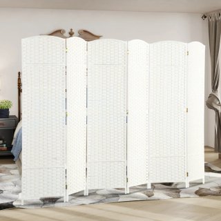 Biombo Separador 6 Paneles Blanco