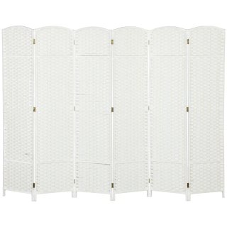 Biombo Separador 6 Paneles Blanco