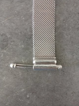 Pulsera de plata estilo malla
