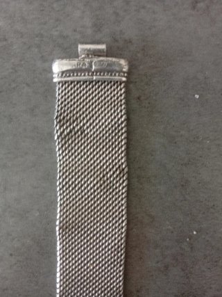 Pulsera de plata estilo malla