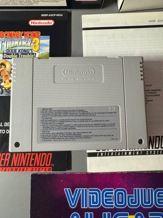 Super Nintendo Donkey Kong Country 3 SNES ESP