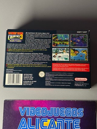 Super Nintendo Donkey Kong Country 3 SNES ESP