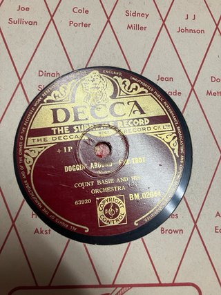 Count Basie Discos 78 Pizarra