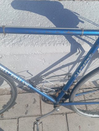 Bicicleta azul vintage
