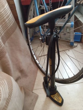 Bicicleta azul vintage