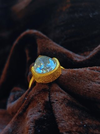 Anillo Ajustable Vintage con Circonita Grande