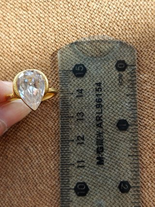 Anillo Ajustable Vintage con Circonita Grande