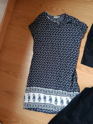 Vestido y falda negra talla S