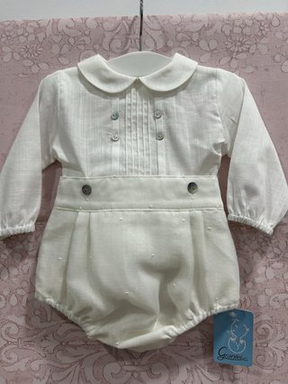 Conjunto ceremonia bebé blanco