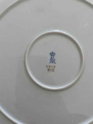 Piatto AK porcellana inizio '900