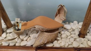 Scarpe dorate da festa N 42