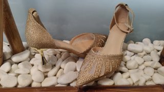 Scarpe dorate da festa N 42