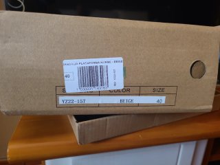 Zapatos tacón plataforma beige talla 40
