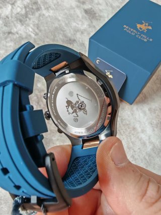 Reloj Beverly Hills Polo Club Azul/Dorado
