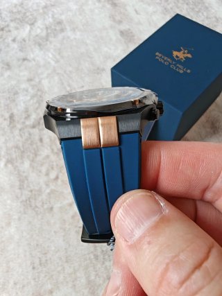 Reloj Beverly Hills Polo Club Azul/Dorado