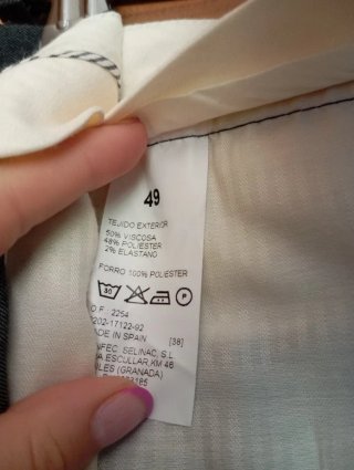 Pantalón de traje gris