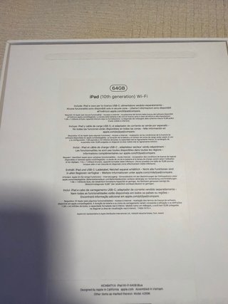 iPad 10ª Gen 64GB Azul